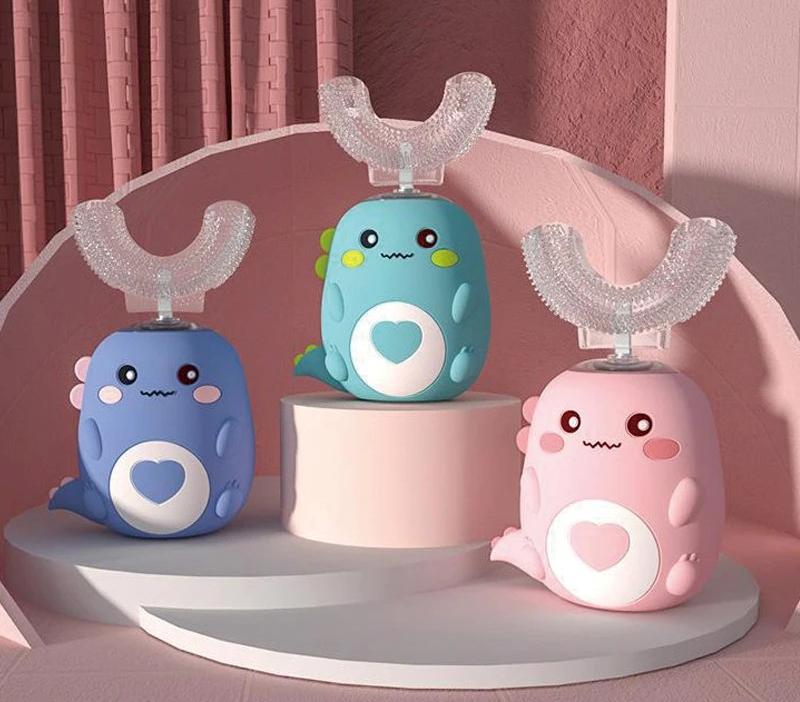 Brosse à dents électrique pour enfant en forme de U